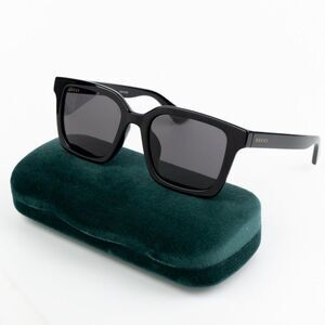 NEW Gucci GG1582SK 001 Black Grey Women Square Sunglasses GG 1582SK